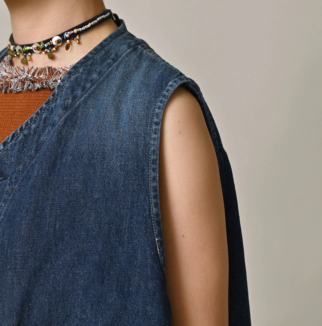 9.4oz Denim 908 Ocean Hunting Vest Zyu - Image 11