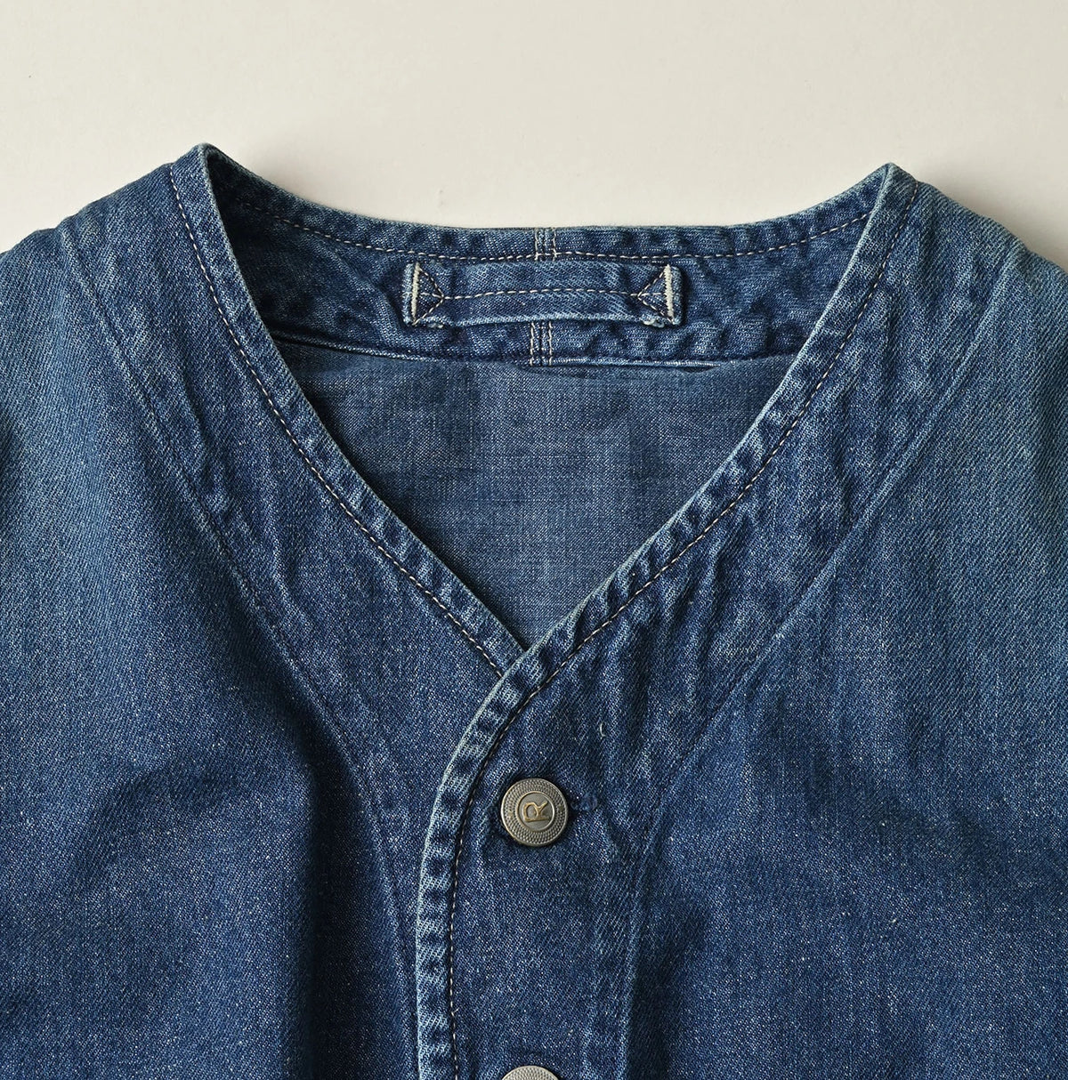 9.4oz Denim 908 Ocean Hunting Vest Zyu