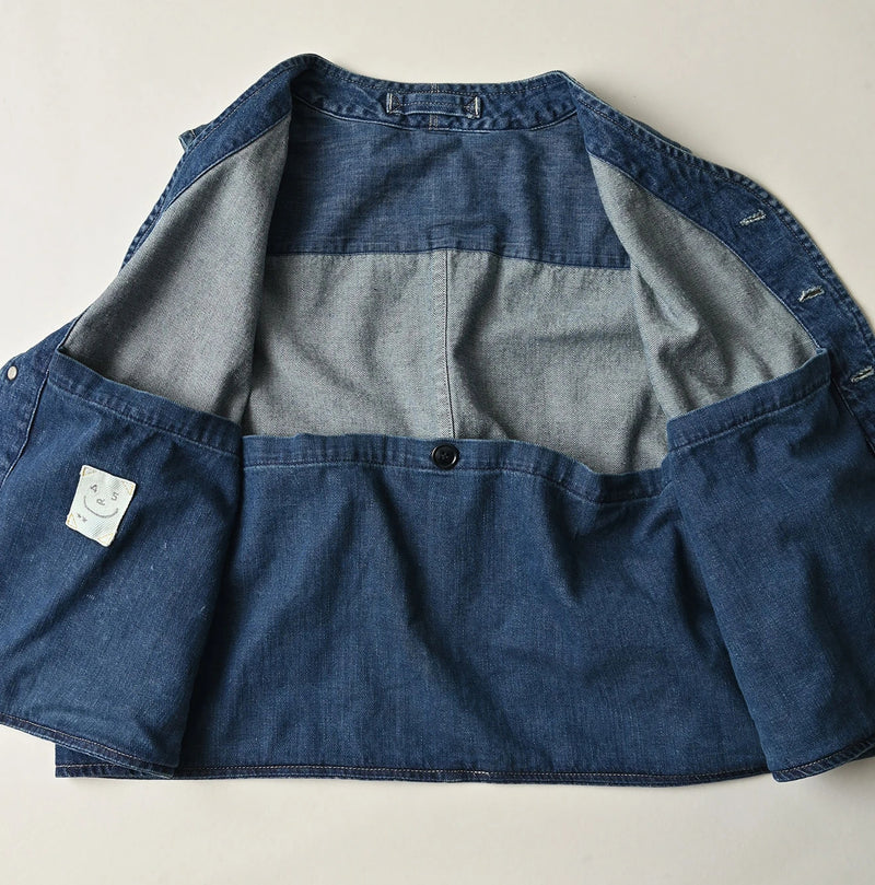 9.4oz Denim 908 Ocean Hunting Vest Zyu - Image 21