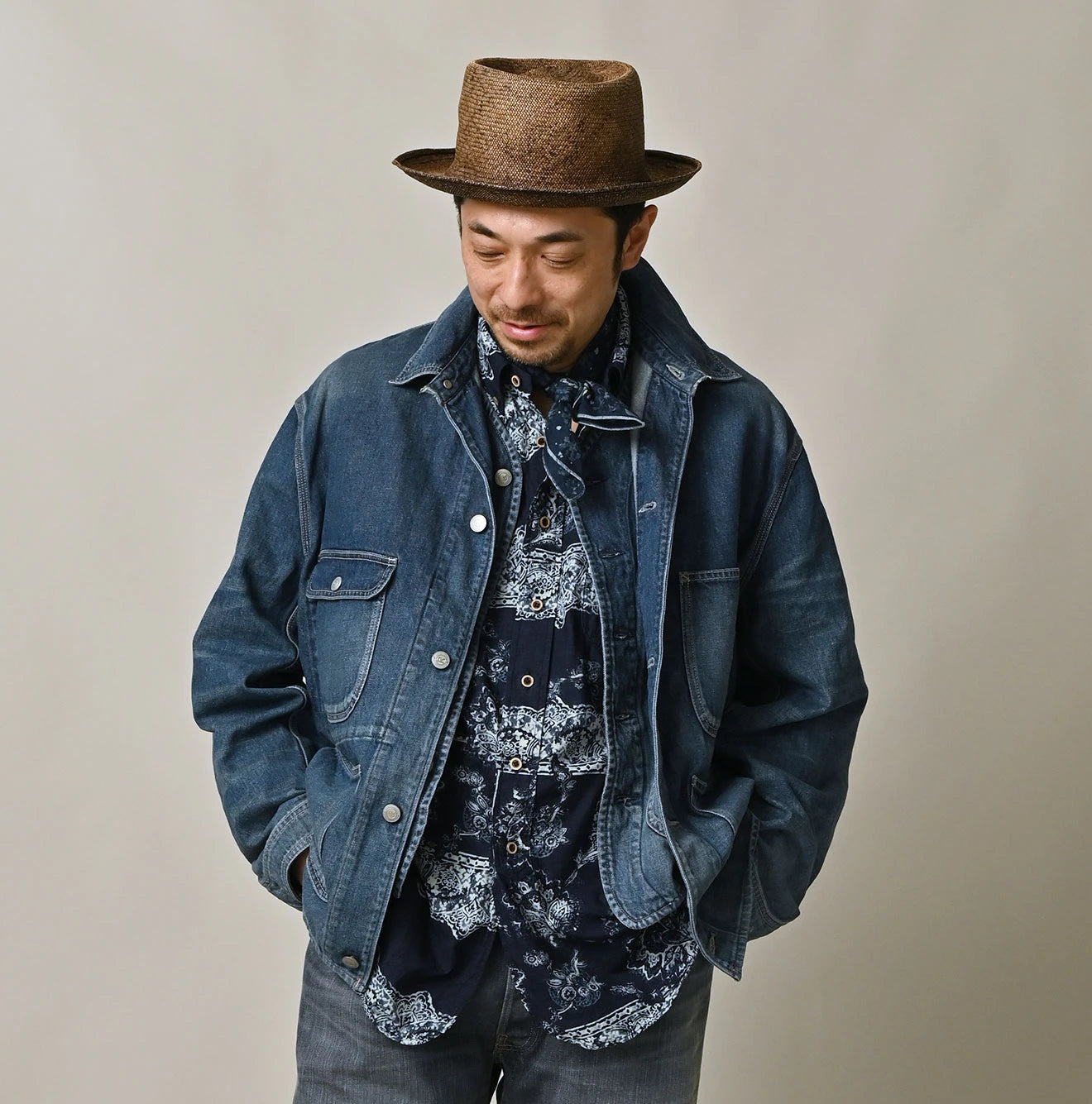 9.4oz Denim 908 Ocean Coverall Tan | 45R Official Online Store