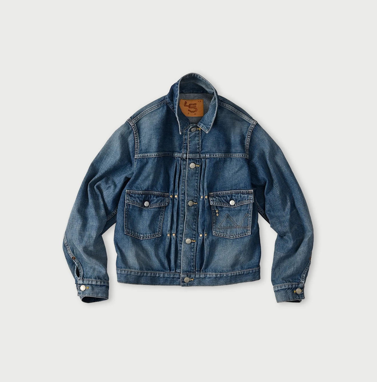 45R 9.4oz Denim 908 Jacket Tan - Image 1