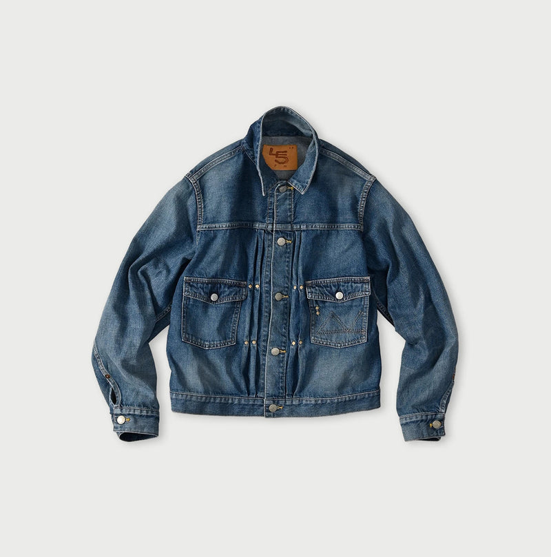 45R 9.4oz Denim 908 Jacket Tan - Image 1