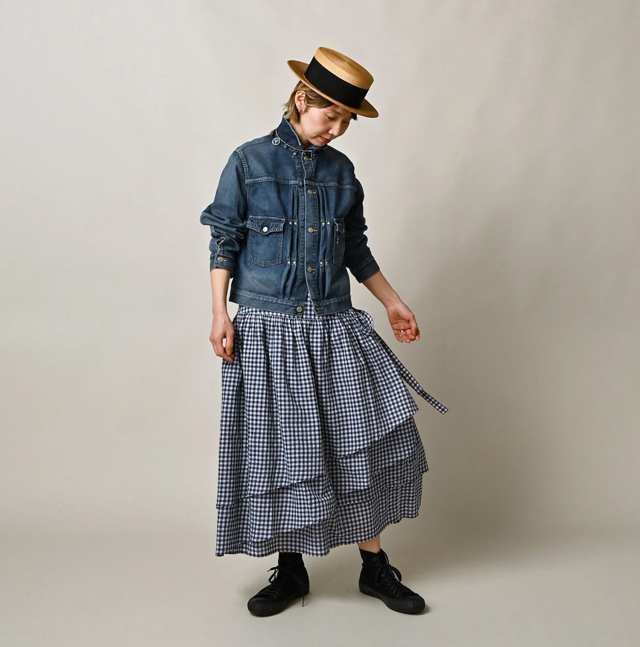 45R 9.4oz Denim 908 Jacket Tan - Image 2