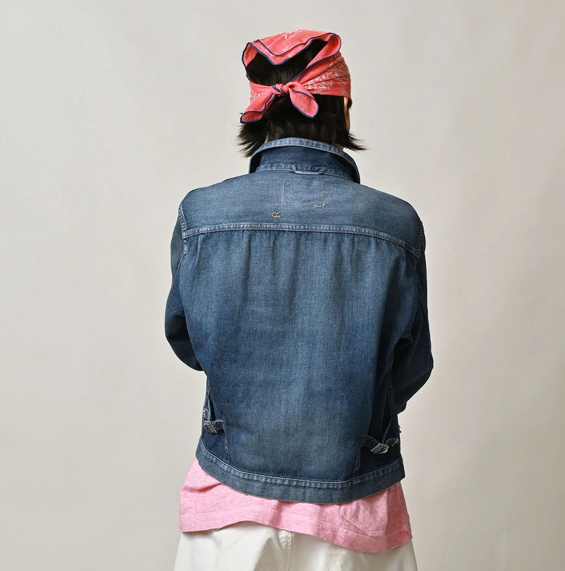 45R 9.4oz Denim 908 Jacket Tan - Image 9