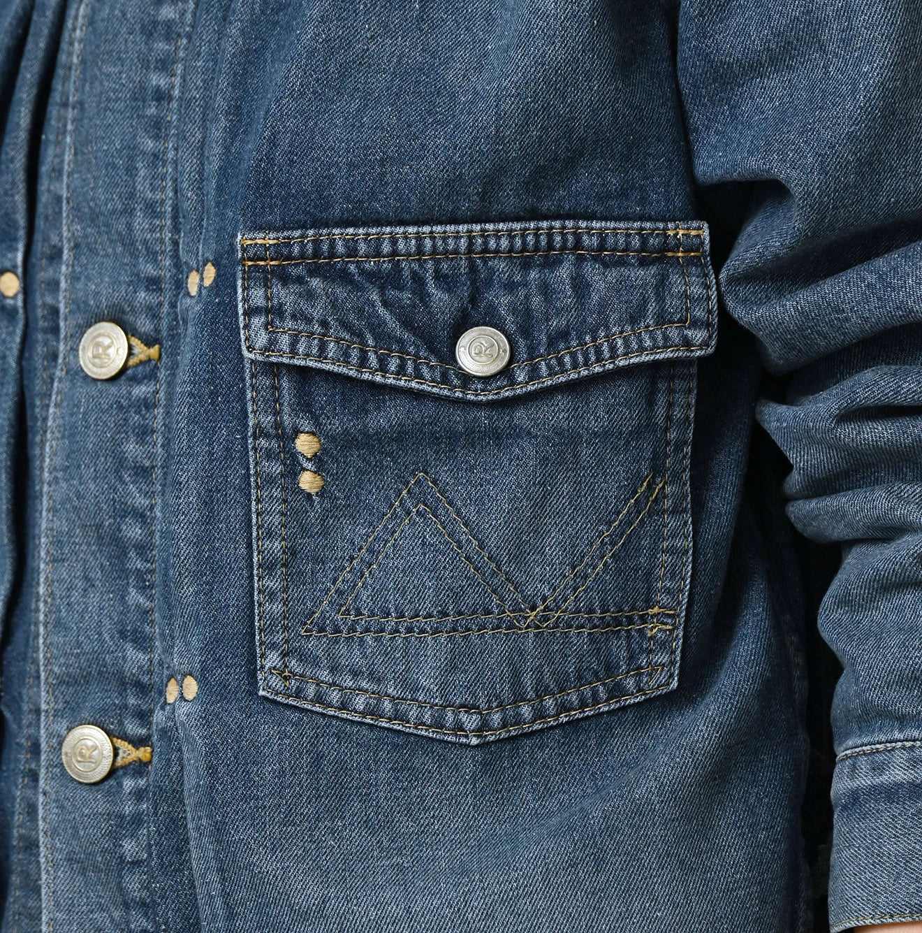 45R 9.4oz Denim 908 Jacket Tan - Image 11