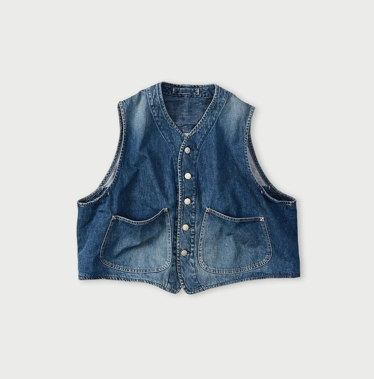 9.4oz Denim 908 Ocean Hunting Vest Tan