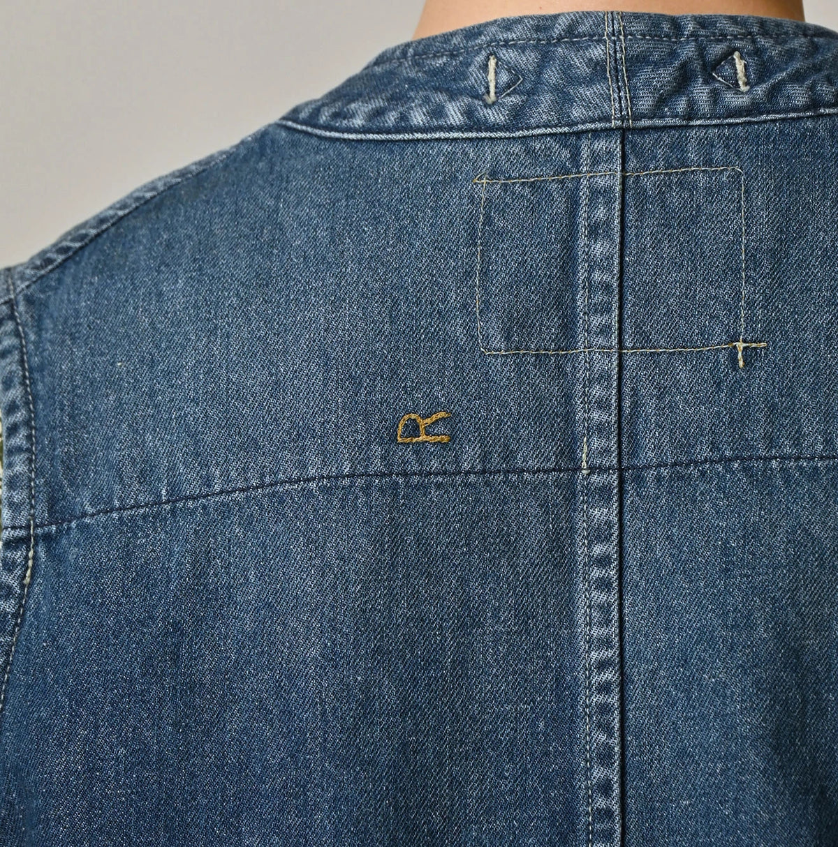 9.4oz Denim 908 Ocean Hunting Vest Tan