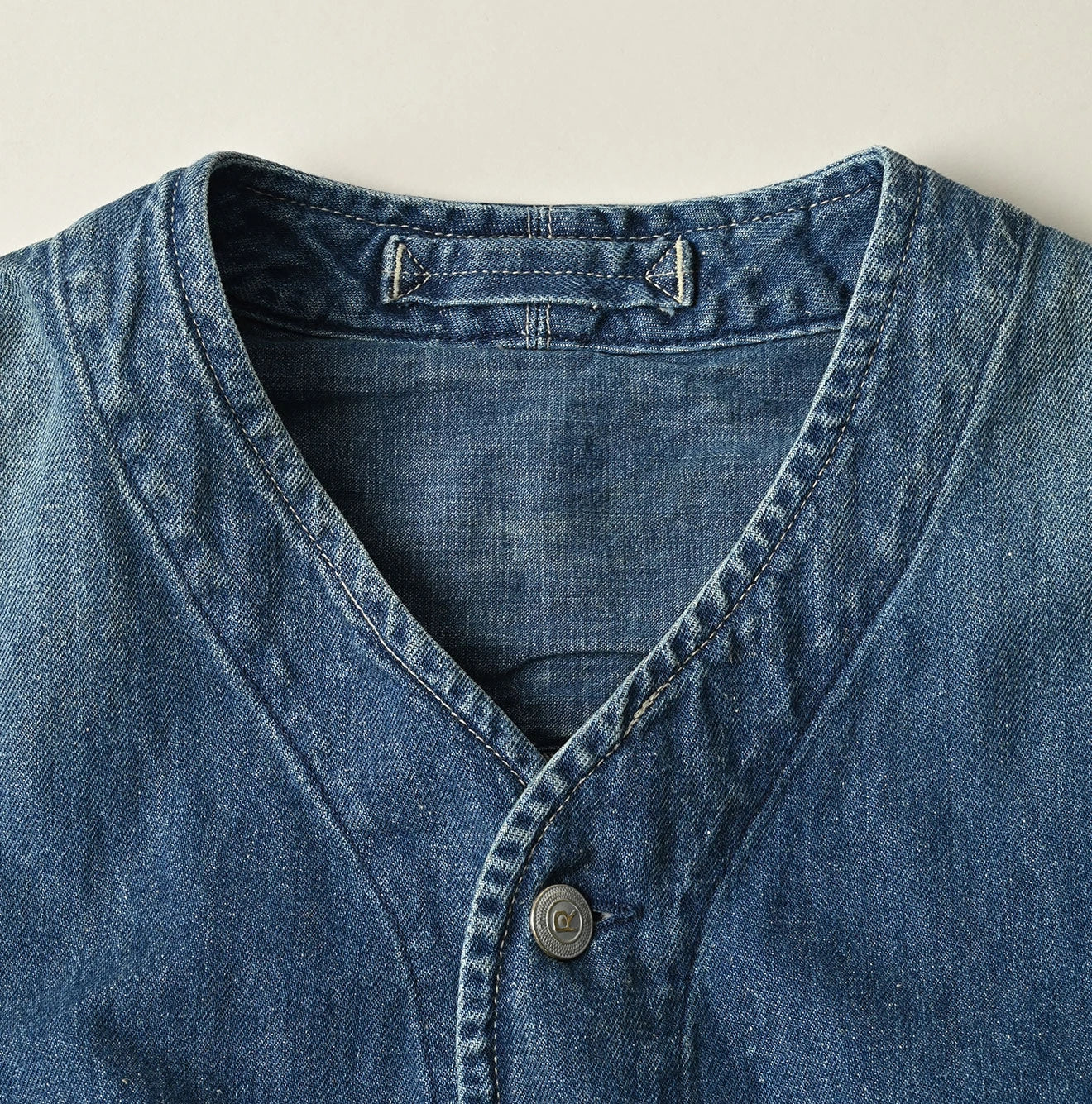 9.4oz Denim 908 Ocean Hunting Vest Tan - Image 15