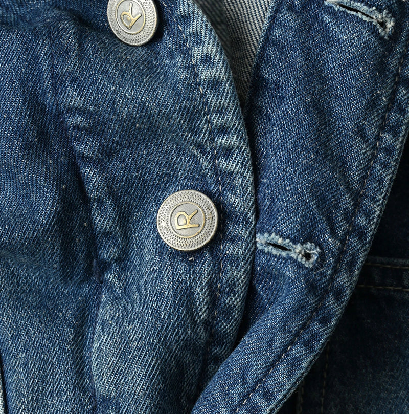 9.4oz Denim 908 Ocean Hunting Vest Tan - Image 17