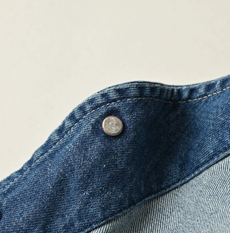 9.4oz Denim 908 Ocean Hunting Vest Tan - Image 20