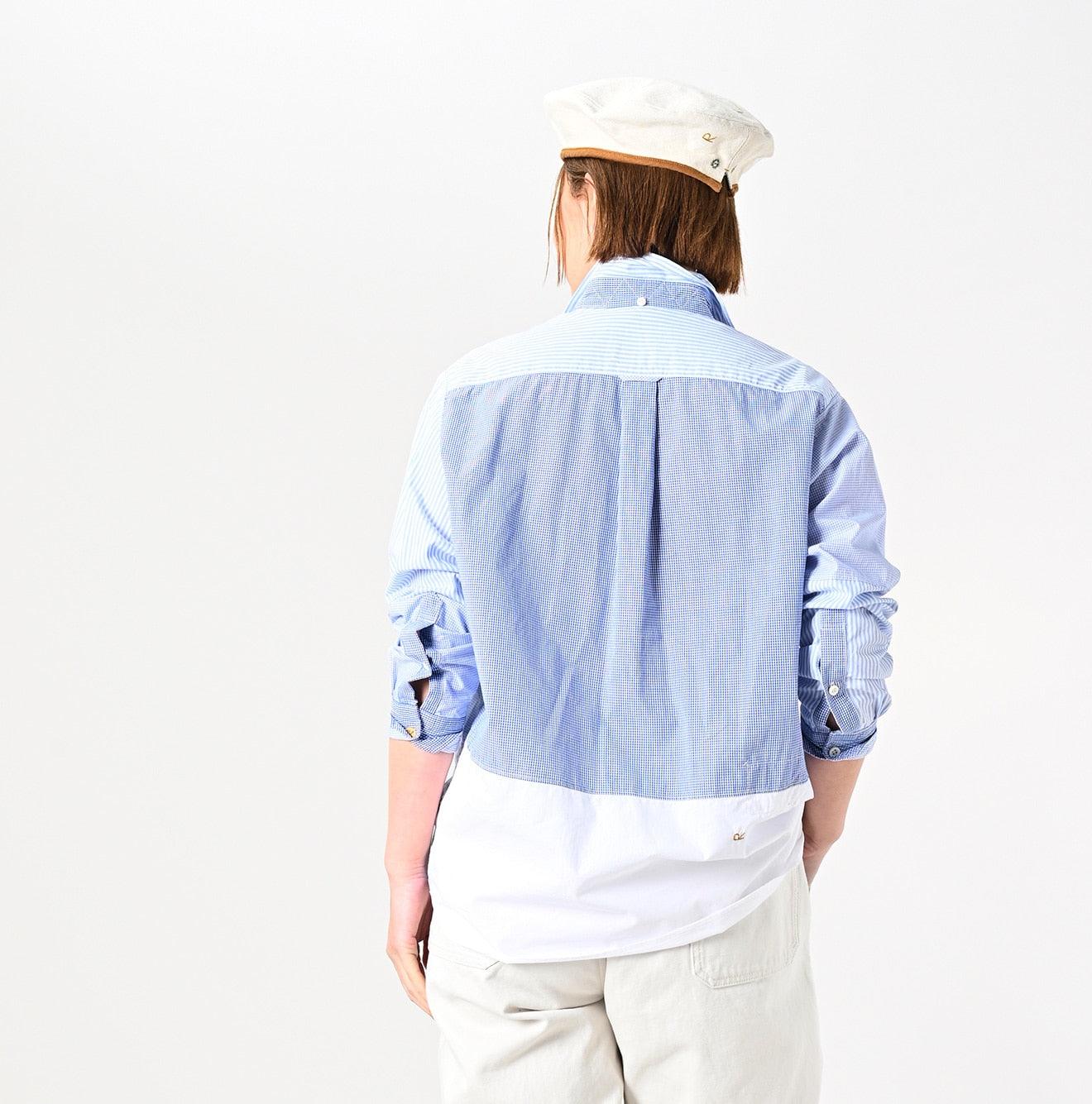 NEEDLES / 別注 Sailor Shirt FADE BLUE shredly-short-sleeve-explorer-