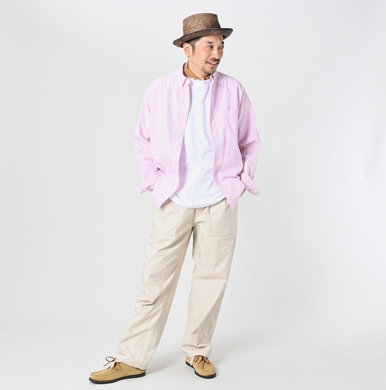 45R Compact Yarn 908 Ocean Buttondown Shirt - Image 7