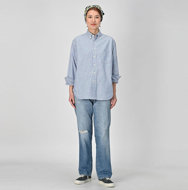 Supima Oxford 908 Ocean Buttondown Shirt - 45R by 45rpm studio