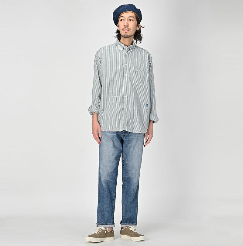 Supima Oxford 908 Ocean Buttondown Shirt - 45R by 45rpm studio - Image 20