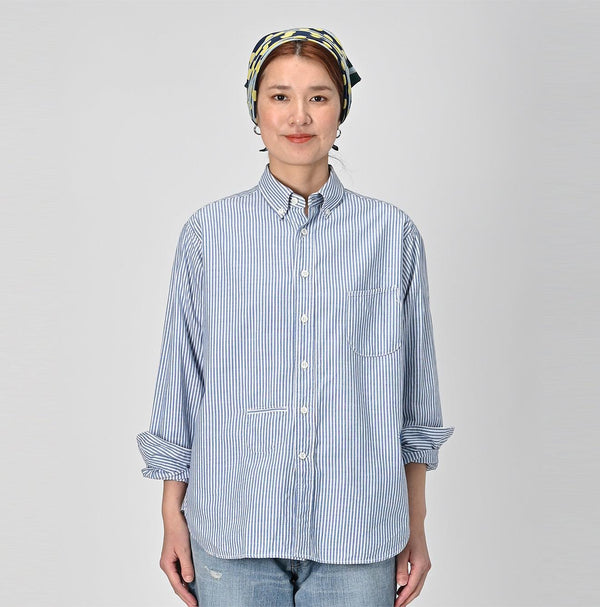 Supima Oxford 908 Ocean Buttondown Shirt - 45R by 45rpm studio