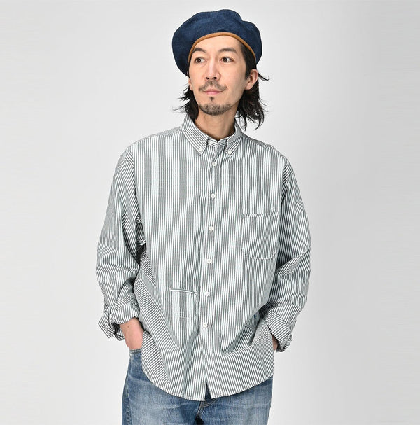 Supima Oxford 908 Ocean Buttondown Shirt - 45R by 45rpm studio