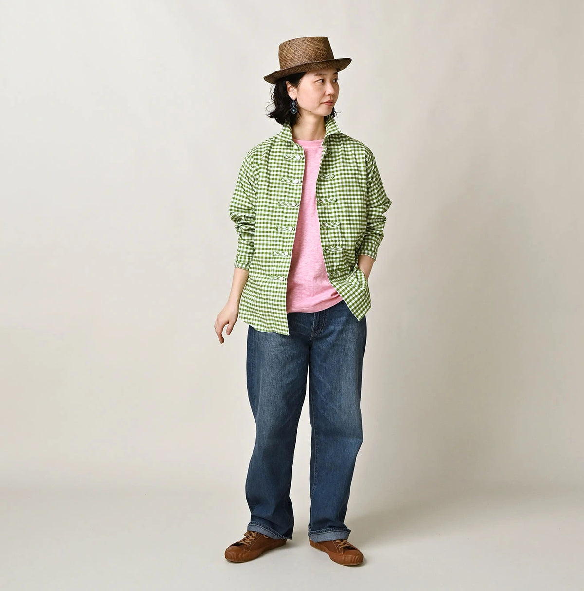 45R Gingham 908 8knot Shirt