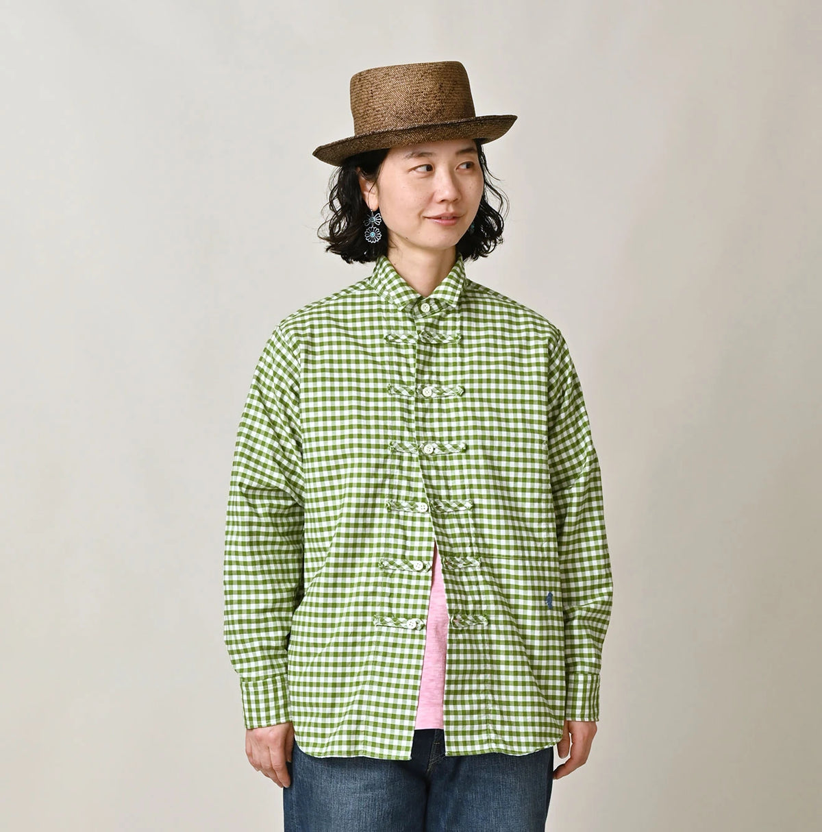 45R Gingham 908 8knot Shirt