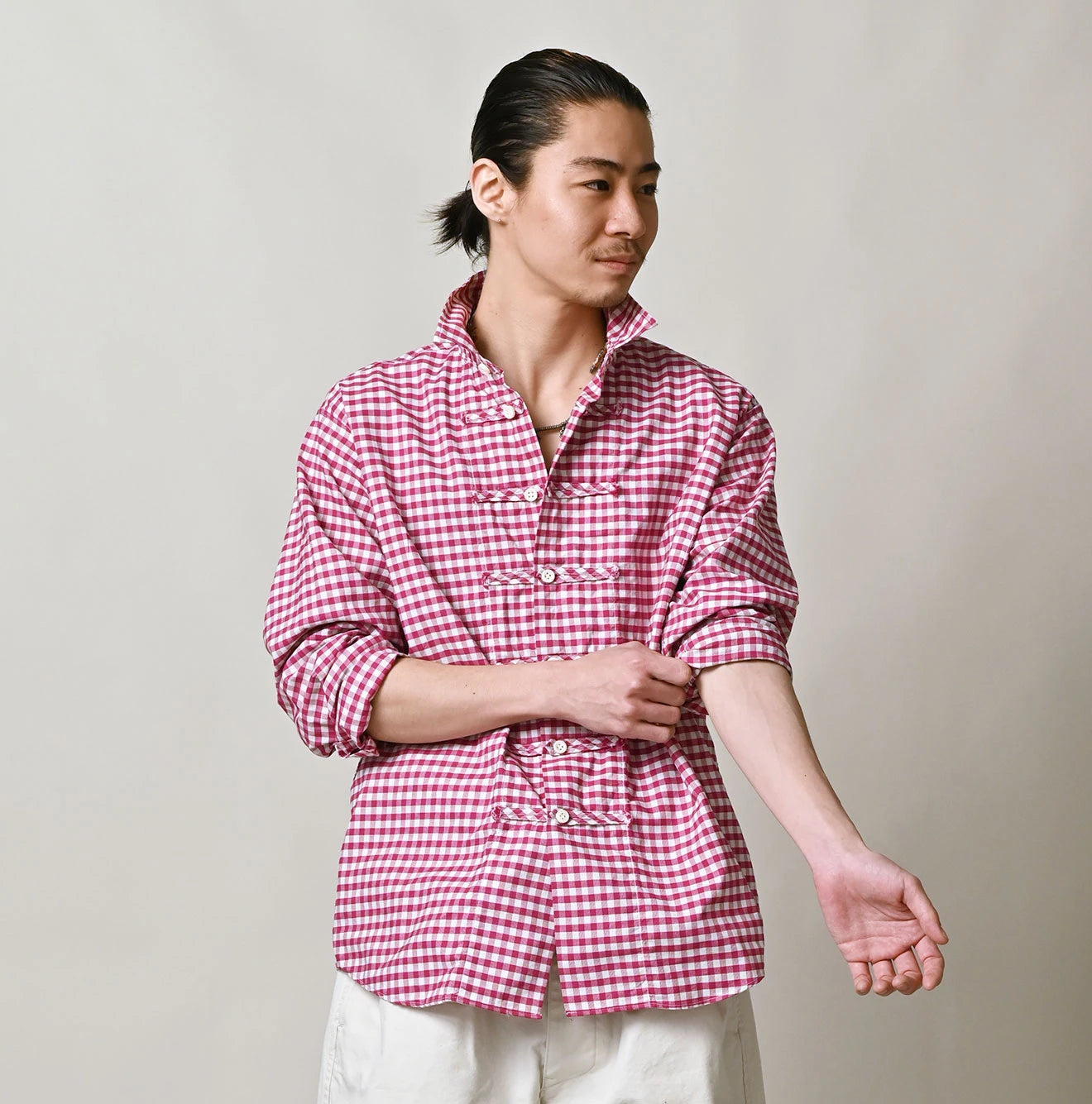 45R Gingham 908 8knot Shirt - Image 9
