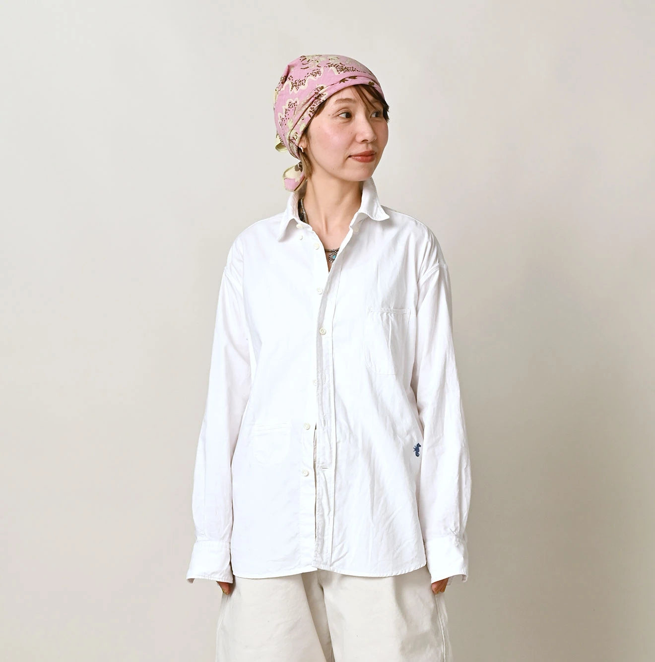 45R 504-Oxford 908 Gingham Ocean Shirt - Image 10