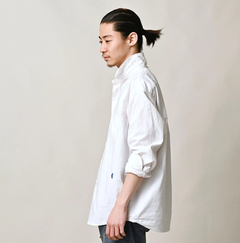 45R 504-Oxford 908 Gingham Ocean Shirt - Image 5