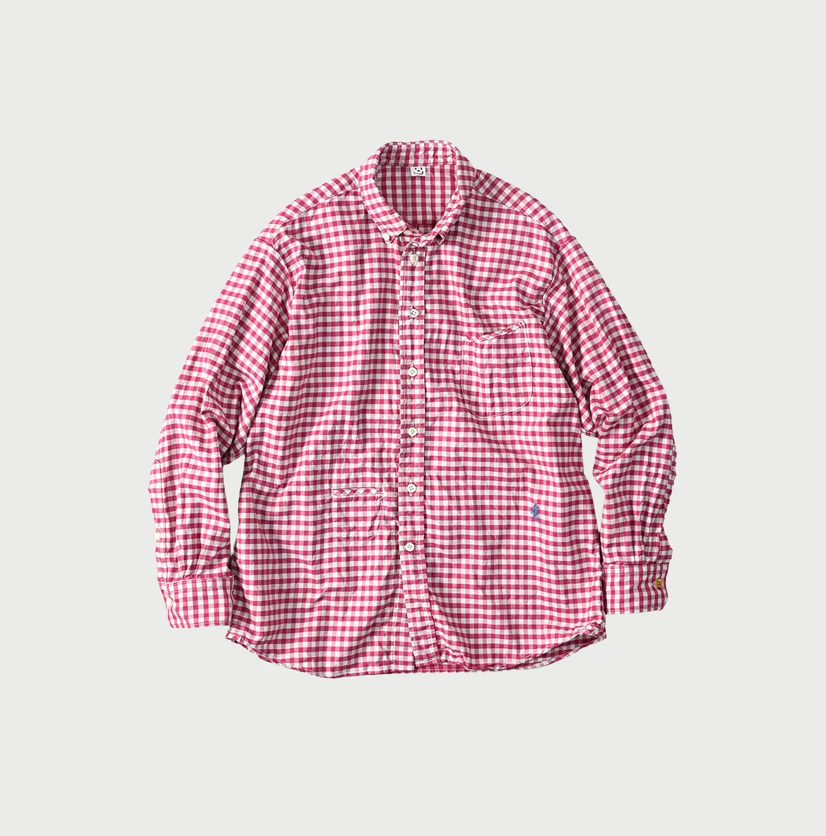 45R 504-Oxford 908 Gingham Ocean Shirt