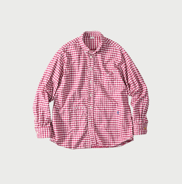 45R 504-Oxford 908 Gingham Ocean Shirt