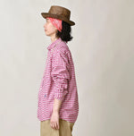 45R 504-Oxford 908 Gingham Ocean Shirt