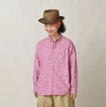 45R 504-Oxford 908 Gingham Ocean Shirt