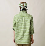 45R 504-Oxford 908 Gingham Ocean Shirt