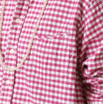 45R 504-Oxford 908 Gingham Ocean Shirt