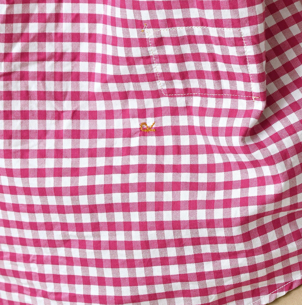 45R 504-Oxford 908 Gingham Ocean Shirt