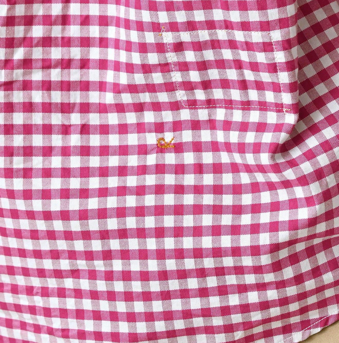 45R 504-Oxford 908 Gingham Ocean Shirt - Image 17