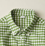 45R 504-Oxford 908 Gingham Ocean Shirt