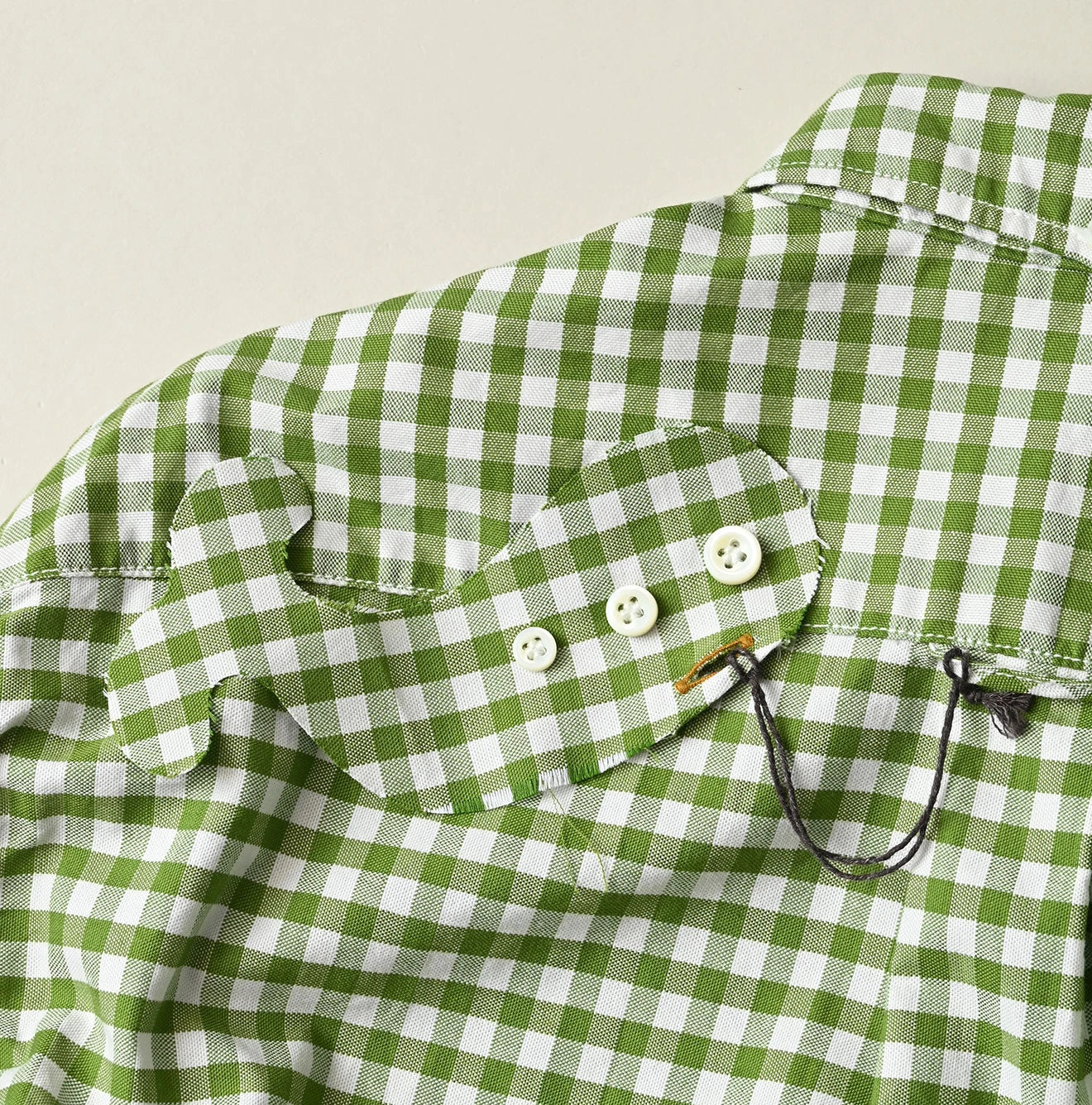 504-Oxford 908 Gingham Ocean Shirt | 45R Official Online Store