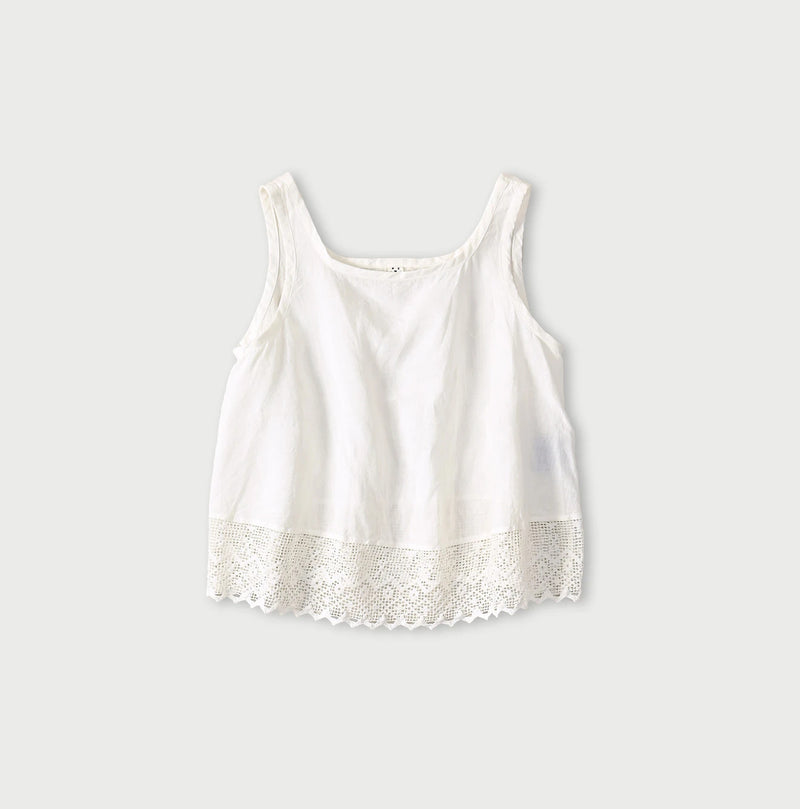 45R Linen Lace Flare Camisole - Image 1