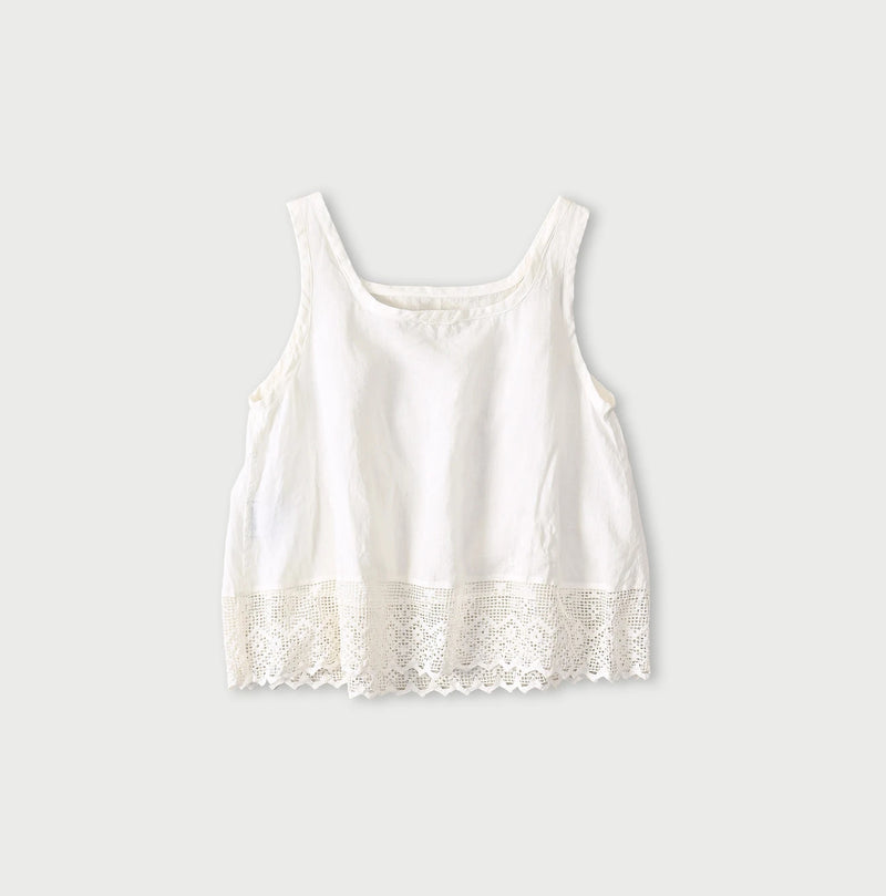 45R Linen Lace Flare Camisole - Image 11