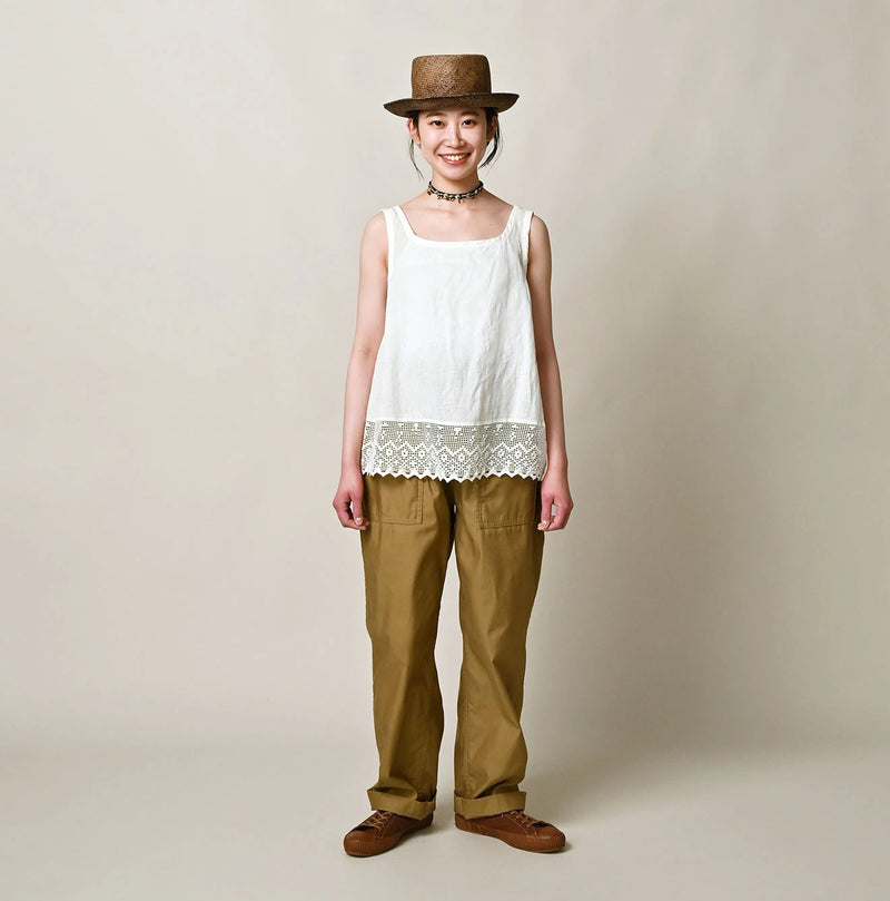 45R Linen Lace Flare Camisole - Image 2