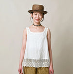 45R Linen Lace Flare Camisole