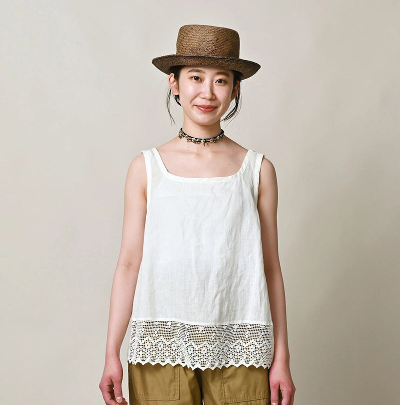 45R Linen Lace Flare Camisole - Image 3