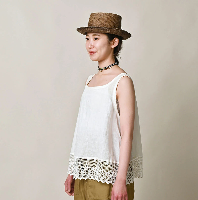 45R Linen Lace Flare Camisole - Image 4