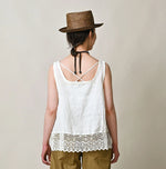 45R Linen Lace Flare Camisole