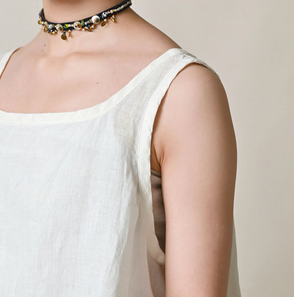 45R Linen Lace Flare Camisole