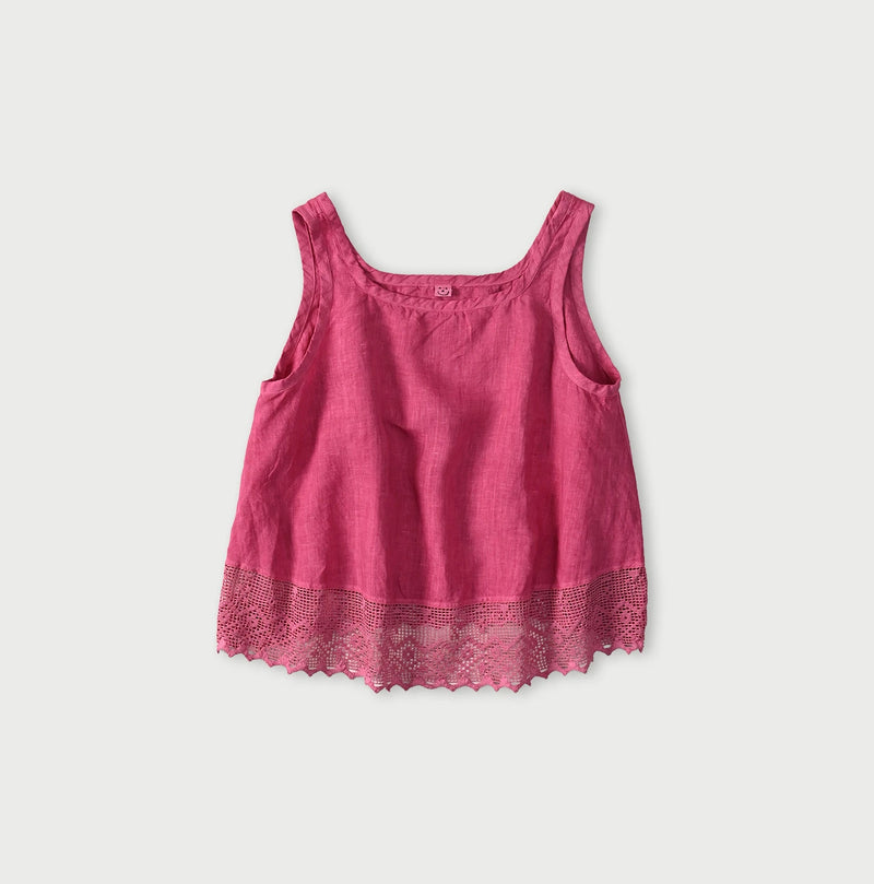 45R Linen Lace Flare Camisole (Plant-Based Dye) - Image 3