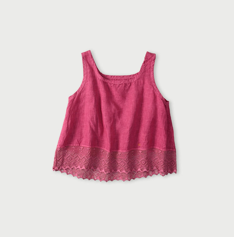 45R Linen Lace Flare Camisole (Plant-Based Dye) - Image 13