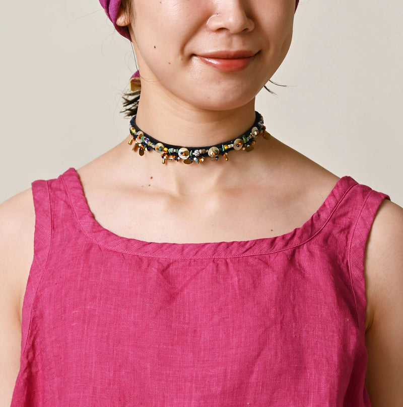 45R Linen Lace Flare Camisole (Plant-Based Dye) - Image 8