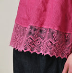 45R Linen Lace Flare Camisole (Plant-Based Dye)