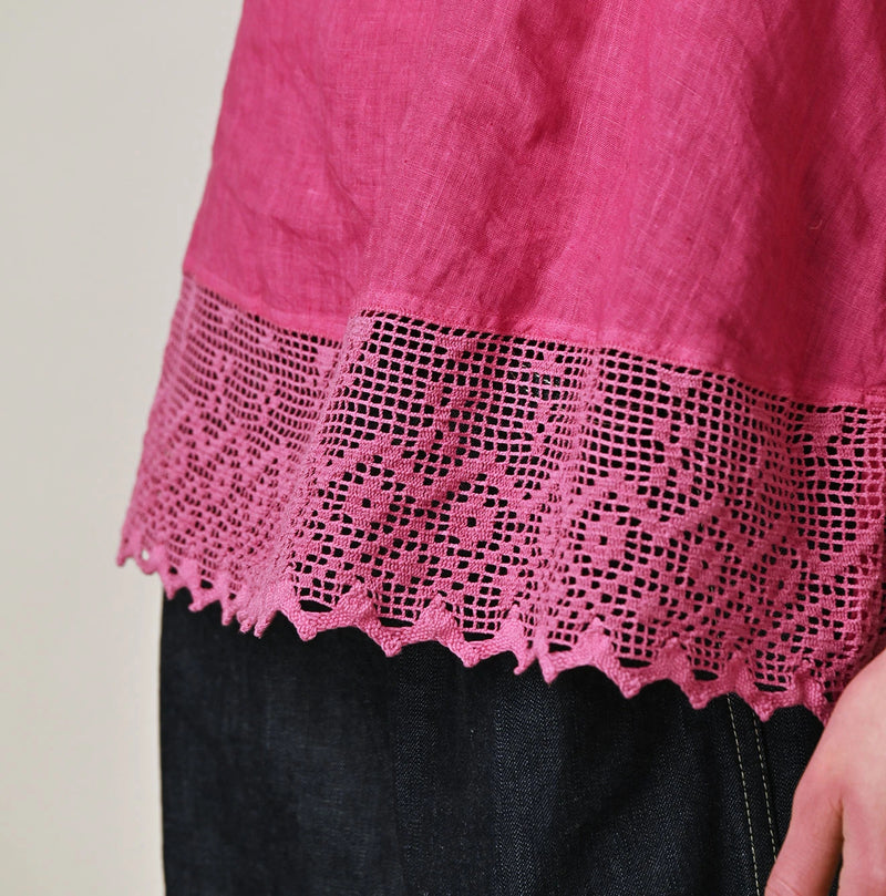 45R Linen Lace Flare Camisole (Plant-Based Dye) - Image 10