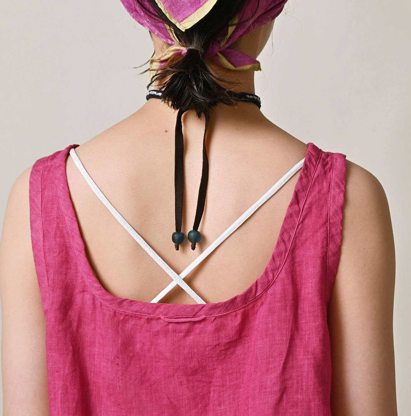 45R Linen Lace Flare Camisole (Plant-Based Dye) - Image 11