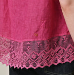 45R Linen Lace Flare Camisole (Plant-Based Dye)